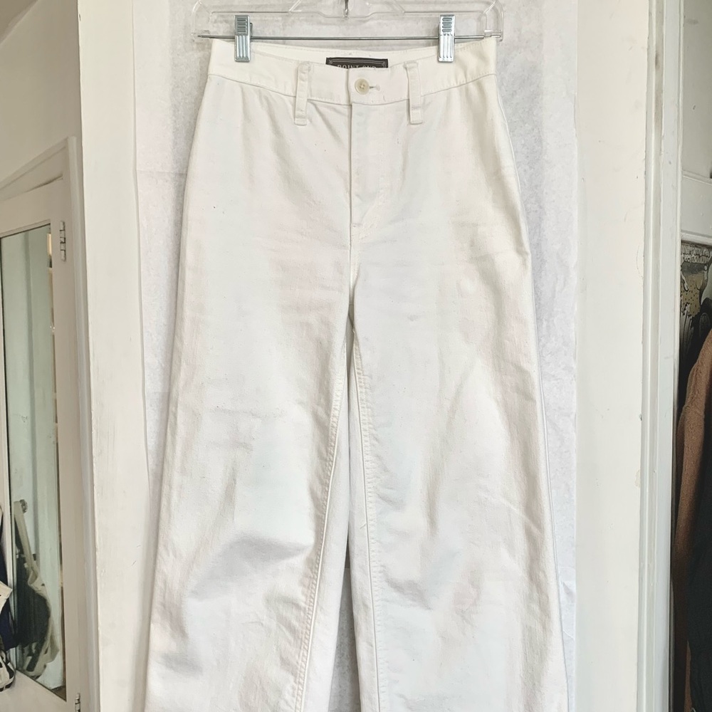 Point Sur high-rise slim crop wide leg pants